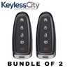 2 X 2013-2020 Ford / 5-Button Smart Key / PEPS / PN: 164-R7995 / M3N5WY8609 (AFTERMARKET) (BUNDLE OF 2)