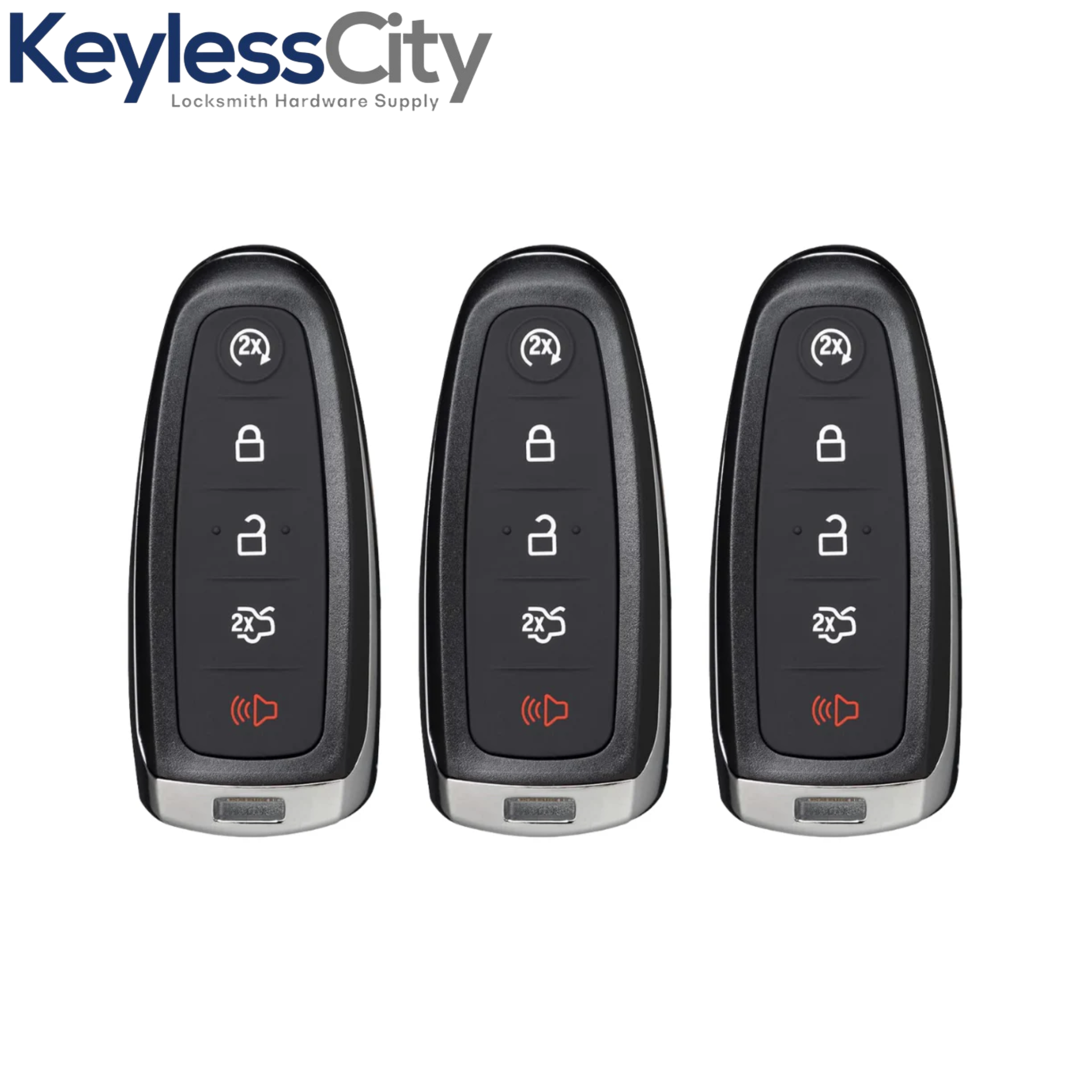 Ford Key Shell Replacement 3 X 2011-2020 Ford / 5-Button Smart Key shell / M3N5WY8609 (AFTERMARKE ...