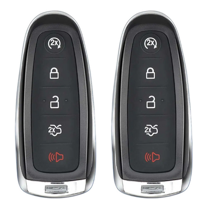 2 X 2011-2020 Ford / 5-Button PEPS Smart Key / PN: BT4T-15K601-HC / M3N5WY8609 (AFTERMARKET) (BUNDLE OF 2)