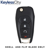 2019 - 2022 Chevrolet Cruze Trailblazer / 4-Button Flip Key SHELL For LXP-T004 (AFTERMARKET)