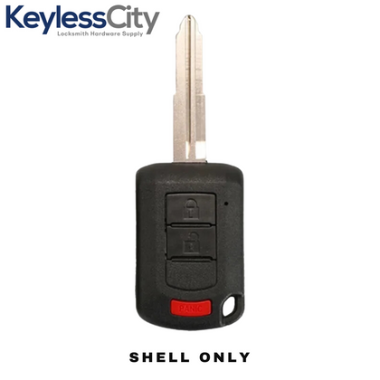 2016-2018 Mitsubishi / 3-Button Remote Head Key Shell / MIT3 / OUCJ166N