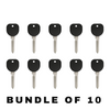 10 X 2004-2009  Buick Pontiac B107 / PT04 (PK3) - Z Keyway- Transponder Key (13 Chip) (AFTERMARKET) (BUNDLE OF 10)