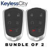 2 X 2015-2019 Cadillac Escalade / 6-Button Smart Key / HYQ2AB / 315 MHz w/ Hatch (AFTERMARKET) (BUNDLE OF 2)