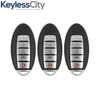 3 X 2009-2019 Nissan / 5-Button Smart Key SHELL / KR5S180144014 (Bundle of 3)