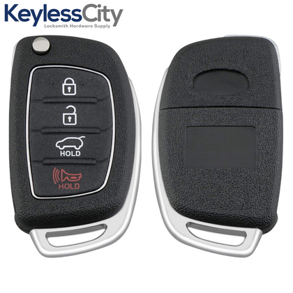 2013-2016 Hyundai Santa Fe / 4-Button Flip Key Remote / PN: 95430-4Z101 / TQ8-RKE-3F04 (AFTERMARKET)