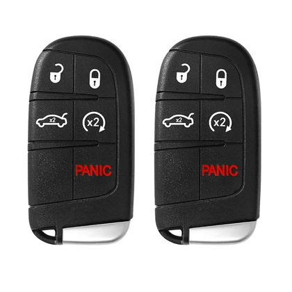 2 X 2011-2023 Dodge Chrysler / 5-Button Smart Key / M3N-40821302 (AFTERMARKET) (BUNDLE OF 2)
