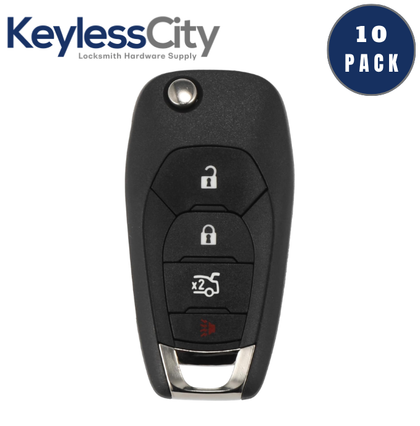10 X 2016-2019 Chevrolet Cruze Sonic / 4-Button Flip Key / PN: 13588756 / LXP-T003 / 315 MHz / XL7 (AFTERMARKET) (BUNDLE OF 10)