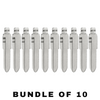 10 X KEYDIY - MZ34 - Flip Key Blade - #27 - For Xhorse / Keydiy Universal Remote Flip Keys (BUNDLE OF 10)