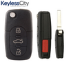 1997-2005 Audi / 4-Button Flip Key / PN: 4D0837231M / MYT8Z0837231 / 315 MHz (AFTERMARKET)