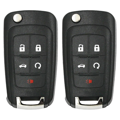 2 X 2010-2020 GM / 5-Button Flip Key / OHT01060512 (AFTERMARKET) (BUNDLE OF 2)