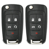 2 X 2010-2020 GM / 5-Button Flip Key / OHT01060512 (AFTERMARKET) (BUNDLE OF 2)