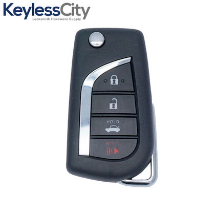 2012-2014 Toyota Camry / 4-Button Remote Flip Key / HYQ12BDM / (G Chip) (AFTERMARKET)