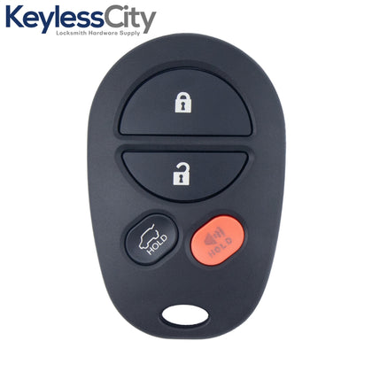 2004-2012 Toyota Highlander / 4-Button Keyless Entry Remote / PN: 89742-0W011 / GQ43VT20T