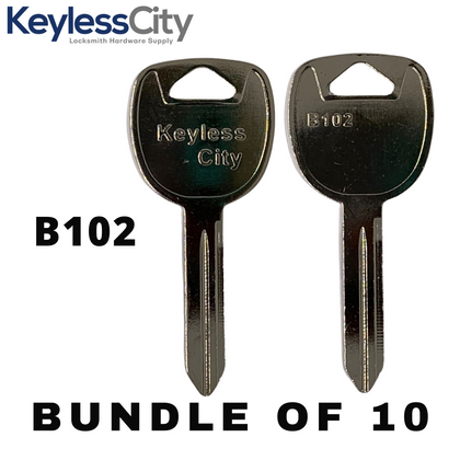 10 X P1113 / B102 - GM TRUCK Key Blank - Test Key Blade (AFTERMARKET) (BUNDLE OF 10)