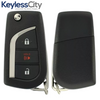 2010 - 2016 Toyota / 3-Button Flip Key NEW STYLE / HYQ12BBY (G Chip) (AFTERMARKET)