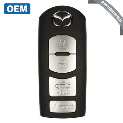 2014-2019 Mazda / 4-Button Smart Key / PN: GJY9-67-5DY / WAZSKE13D01 (OEM Refurb)