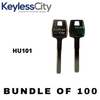 100 X HU101 - Ford Key Blank - Test Key Blade (AFTERMARKET) (BUNDLE OF 100)