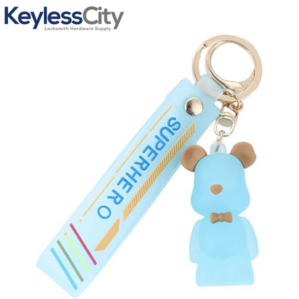 Cartoon Bear Keychain - Cute and Fun Design