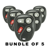 5 X 1996-2005 GM / 4-Button Keyless Entry Remote / KOBUT1BT / (AFTERMARKET) (BUNDLE OF 10)