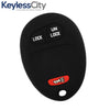 2001-2012 Chevrolet GMC Hummer Isuzu / 3-Button Remote Keyless Entry Key Silicone Cover / L2C0007T