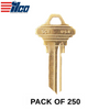 Ilco - SC1-BR SCHLAGE Key Blank (250 Pack)