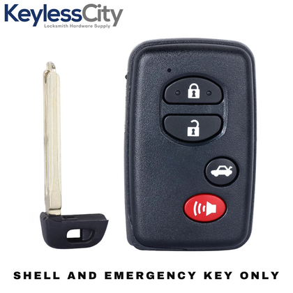 2009-2014 Toyota / 4-Button Smart Key SHELL / HYQ14AAB (AFTERMARKET)