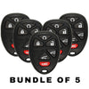 5 X 2007-2014 GM / 6-Button Keyless Entry Remote / PN: 15913427 / OUC60270 / (AFTERMARKET) (BUNDLE OF 5)
