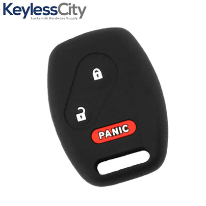 2005-2014 Honda / 3-Button Remote Head Key Silicone Cover / HO01 / CWTWB1U545, OUCG8D-380H-A (AFTERMARKET)