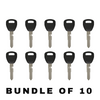 10 X Honda / Acura HD106 Transponder Key (AFTERMARKET) (BUNDLE OF 10)