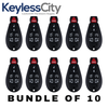10 X 2008-2019 Chrysler Dodge VW / 7-Button Fobik Key / PN: 5026590 / IYZ-C01C / Keyless Go Fobik (AFTERMARKET) (BUNDLE OF 10)