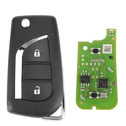 Xhorse Toyota Style XKTO01EN / 2-Button Universal Remote Key For VVDI Key Tool (Wired)