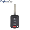 2016-2017 Mitsubishi Outlander Lancer / 4-Button Remote Head Key with Shoulder / PN: 6370B945 / OUCJ166N (AFTERMARKET)