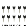 10 X 1996-2009 Acura - HD111 Transponder Key (46 V-Chip) (AFTERMARKET) (BUNDLE OF 10)