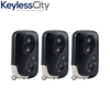 3 X 2006-2012 Lexus / 4-Button Remote Smart Key SHELL / HYQ14AAB HYQ14ACX HYQ14AAF (AFTERMARKET) (Bundle of 3)