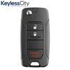 2015-2020 Jeep Renegade / 3-Button Flip Key / PN: 65YK41LXHAA / 2ADFTFI5AM433TX (AFTERMARKET)