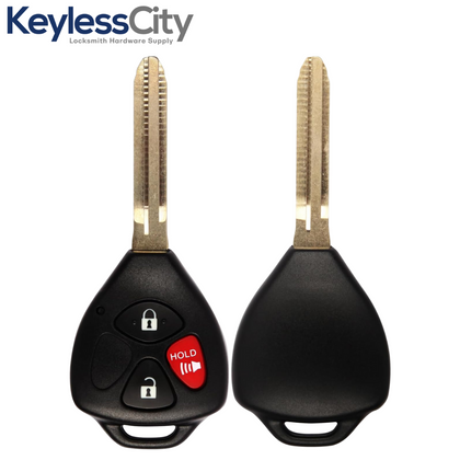 2008-2013 Toyota / 3-Button Remote Head Key / PN: 89070-0T030 / GQ4-29T / (4D67) (AFTERMARKET)