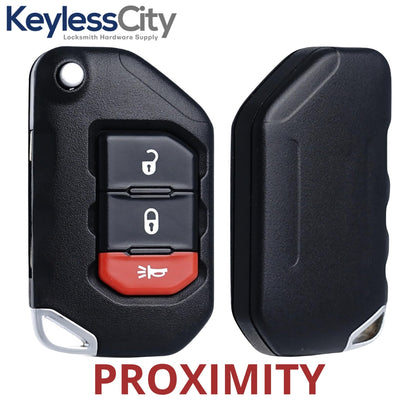 2018-2024 Jeep Wrangler Gladiator / 3-Button Smart Flip Key / PN: 68416782AA / OHT1130261 / SIP22 (AFTERMARKET)