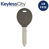 10 X 2004-2019 Chrysler / Dodge / Jeep Transponder Key / Y164 (Chip 46) (AFTERMARKET) (BUNDLE OF 10)