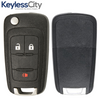 2010 - 2019 Chevy / GMC / 3-Button Remote Flip Key / PN: FLIP-GM-3B1HS, 20873621, 20835406, 5913598, 5913596, 20873623 / OHT01060512 (AFTERMARKET)