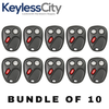 10 X 2003-2007 GM / 3-Button Keyless Entry Remote / PN: 21997127 / LHJ011 (AFTERMARKET) (BUNDLE OF 10)