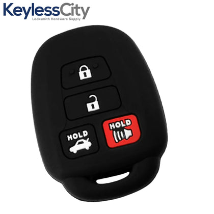 2012-2017 Toyota / 4-Button Remote Keyless Entry Key Silicone Cover / HYQ12BDM (AFTERMARKET)