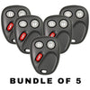 5 X 2003-2007 GM / 3-Button Keyless Entry Remote / PN: 21997127 / LHJ011 (AFTERMARKET) (BUNDLE OF 5)