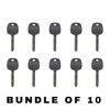 10 X 2017-2020 Subaru B110 Transponder Key / H Chip (AFTERMARKET) (BUNDLE OF 10)