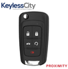 2010-2019 GM / 5-Button Flip Key / PEPS / PN: 13504199 / OHT01060512 / HU100 / PEPS (AFTERMARKET)