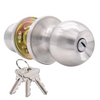 Schlage High Safety Tubular Mortise Cylinder Door Knob Lock - Satin Silver