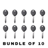 10 X Chrysler/ Dodge/ Jeep Y160 Transponder Key (4D64) (AFTERMARKET) (BUNDLE OF 10)