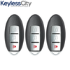 3 X 2011-2018 Nissan / 3-Button Smart Key Shell / CWTWB1U808 (AFTERMARKET) (Bundle of 3)