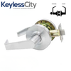 Commercial Lever Set Handle - SFIC IC Core - 2-3/4” Standard Backset - Satin Chrome - Storeroom - Grade 2