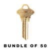 50 X Ilco - SC1-BR SCHLAGE Key Blank (BUNDLE OF 50)