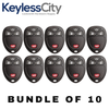 10 X 2007-2017 GM / 4-Button Keyless Entry Remote / OUC60270 / (AFTERMARKET) (BUNDLE OF 10)